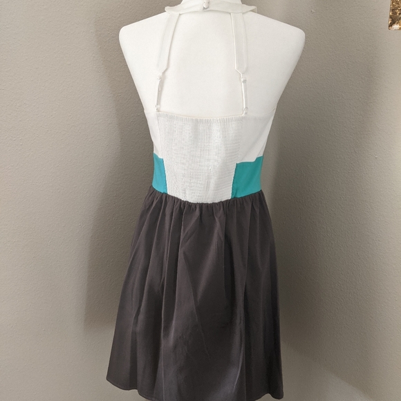 Color Block Sleeveless Dress ⚪💧🐘Size 6 - Picture 5 of 14